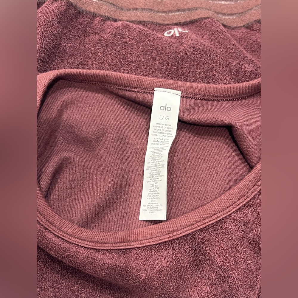 NWT ALO SEAMLESS LUXE TERRY COVER UP - Picture 5 of 5
